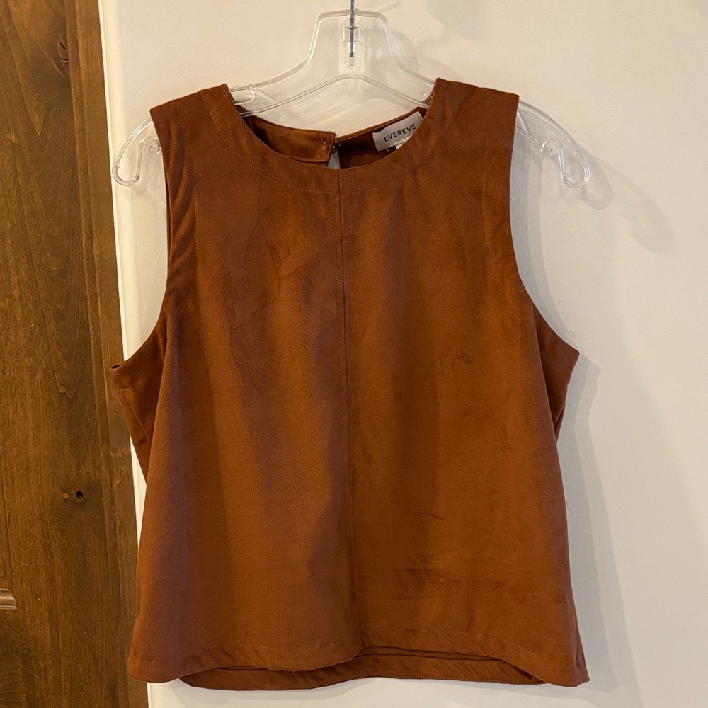 Evereve Faux Suede Tank